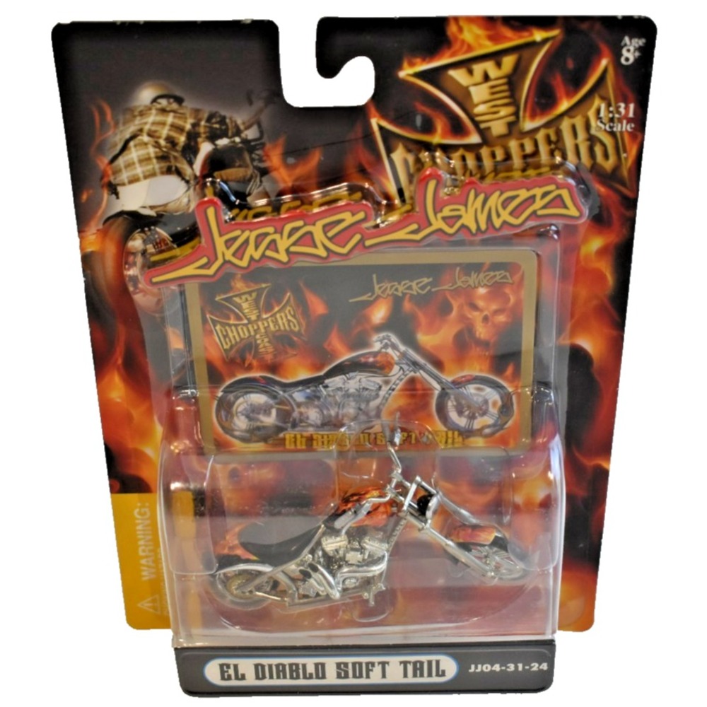 2004 Jesse James West Coast Choppers El Diablo Soft Tail JJ04-31-24 1:31 Scale